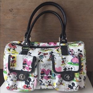 Disney Comic Satchel Purse Mickey Minnie